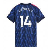 Stroje piłkarskie Arsenal Viktor Gyokeres #14 Koszulka Wyjazdowej dla damskie 2025-26 Krótki Rękaw